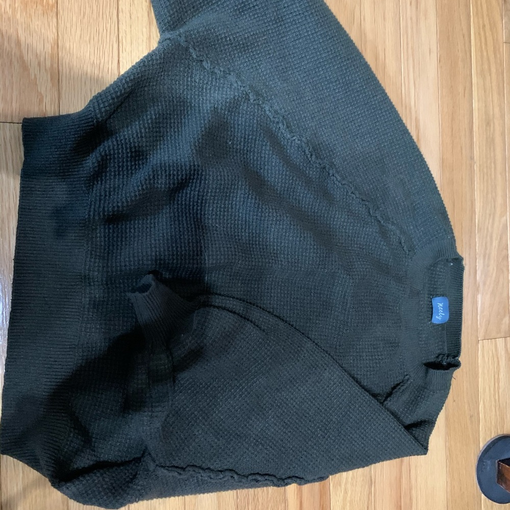 South moon under green sweater